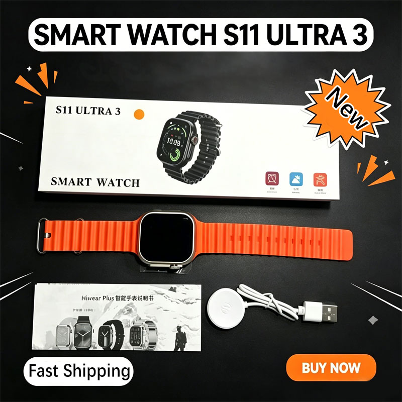 Italian Jewelry Watches - S11 Ultra 3 Smartwatch dla mężczyzn,