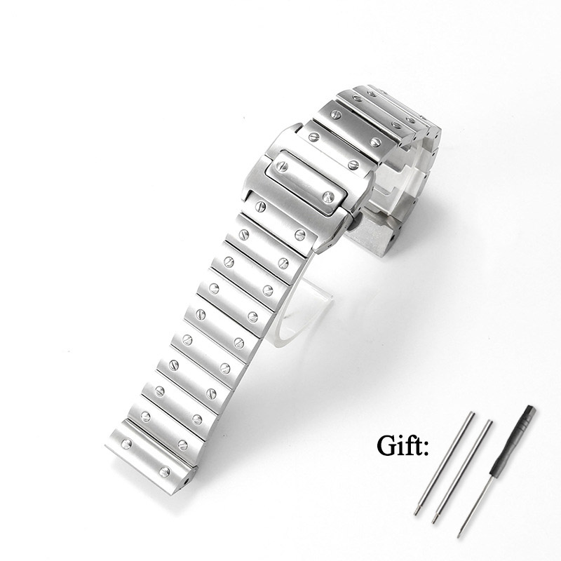 Cartier Watch Santos - 23mm Wysokiej Jakości Pasek do Zegarka