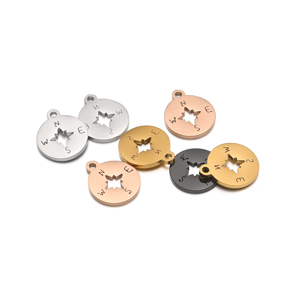Hoop Earrings - 5 szt. Wodoodporne zawieszki ze stali