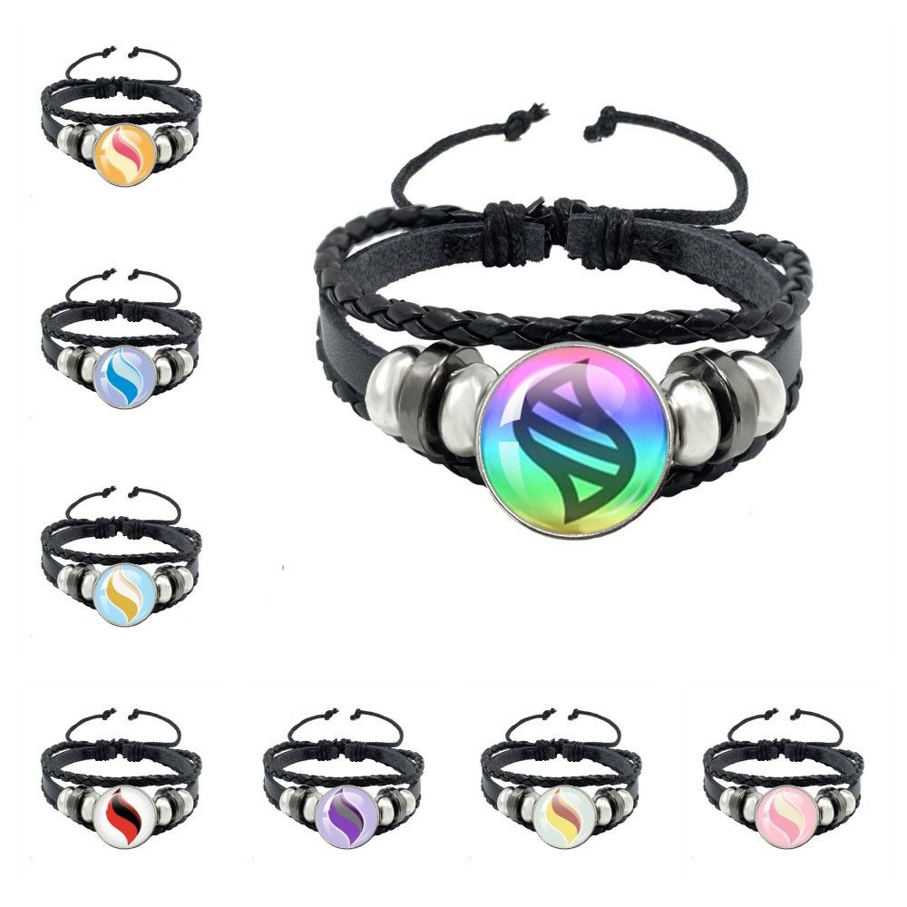 Leather Bracelet - Popularna bransoletka na zatrzask z czarnego