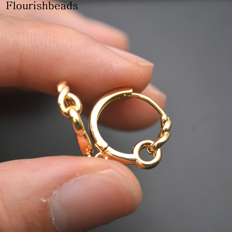 30 szt. Skręcone Okrągłe Kółka – Hoop Earrings recenzja i cena