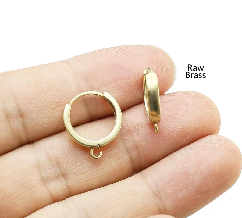 10 szt. Mosiężne Oczka do Kolc – Hoop Earrings recenzja i cena