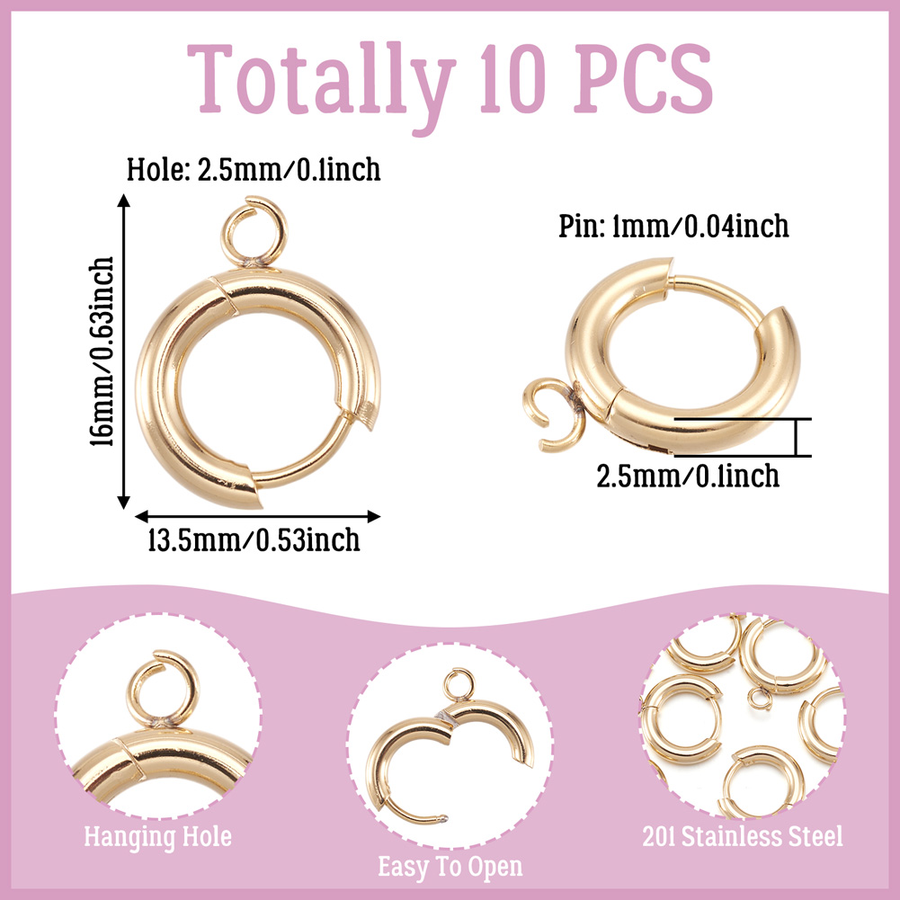 10 szt. Haczyki do kolczyków t – Hoop Earrings recenzja i cena