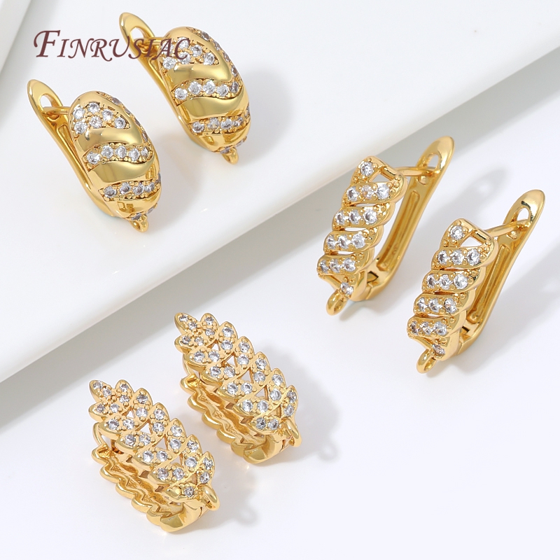 Złote kolczyki koła (huggie) z – Hoop Earrings recenzja i cena